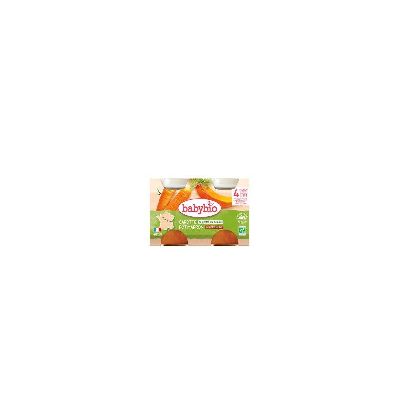 BABYBIO POT CAROTTE POTIMARRON 2*130G