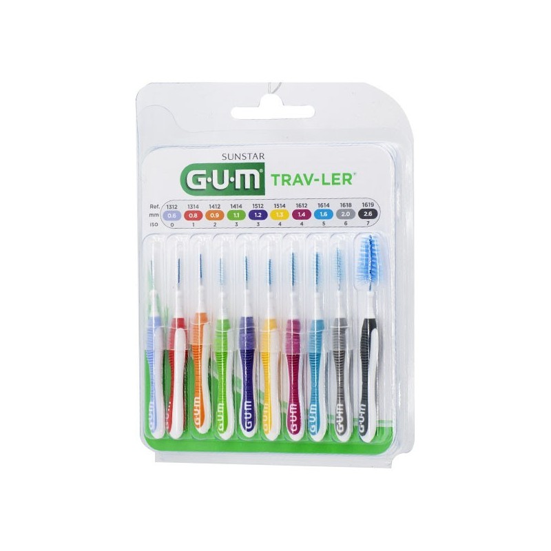 GUM TRAVELER MULTI PACK 10 REF 1699